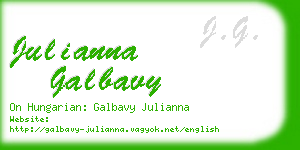 julianna galbavy business card